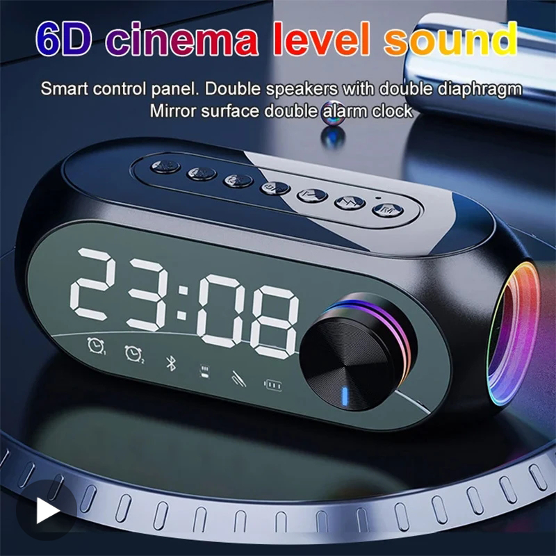 นาฬิกาปลุกวิทยุ FM ลําโพงบลูทู - Home Cinema Chairs บทวิจารณ์และราคา